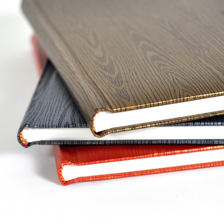 Shiny Wood Art paper Hardcover Notebook